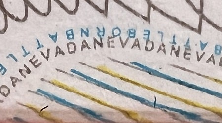 Microprint example from Nevada ID